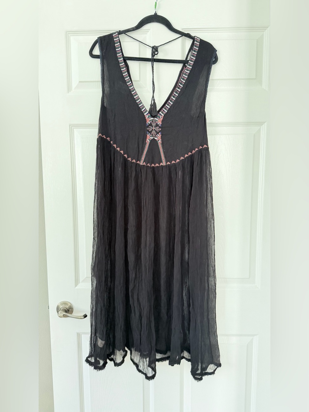 Free People See You Smile Embroidered Maxi Tank - Picture 7 of 8